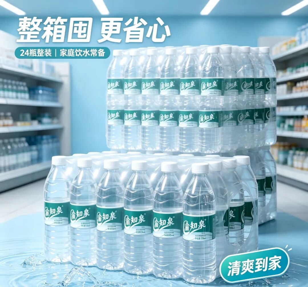 渝知泉550ml×24瓶塑膜装整件天然泉水：品质、便捷与健康的融合之选